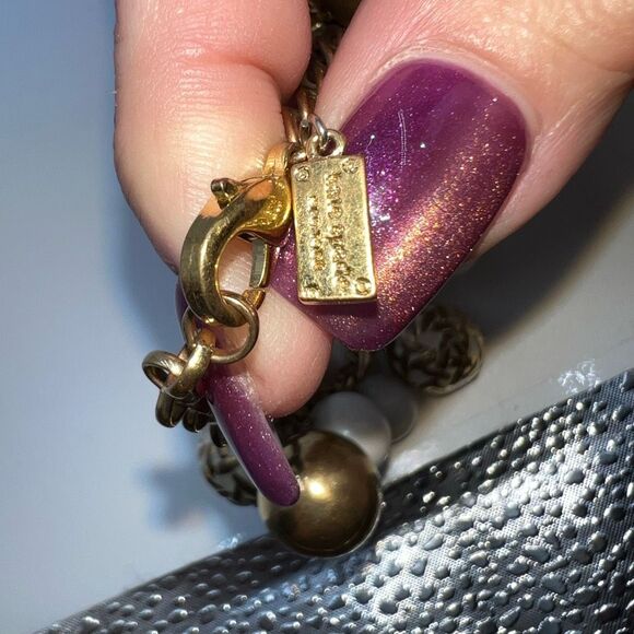 Kate Spade Vintage Bauble Charm Bracelet Bangle Keswick Caning - Picture 4 of 9